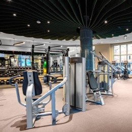 Open and well-lit fitness center