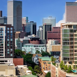 a city with many buildings